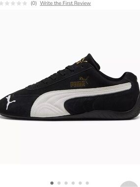 Puma Women's Speedcat OG Black with White Stripe